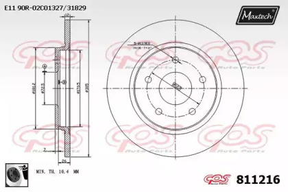 Тормозной диск (MAXTECH: 811216.0060)