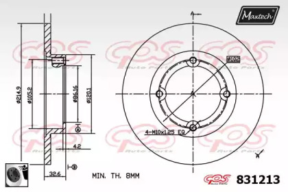 Тормозной диск (MAXTECH: 831213.0060)