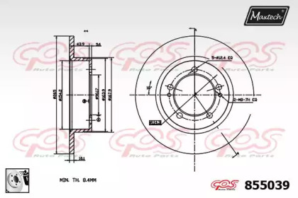 Тормозной диск (MAXTECH: 855039.0080)