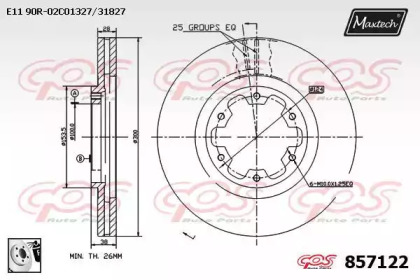 Тормозной диск (MAXTECH: 857122.0080)