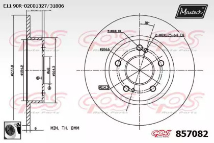 Тормозной диск (MAXTECH: 857082.0060)