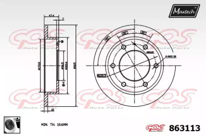 Тормозной диск (MAXTECH: 863113.0060)