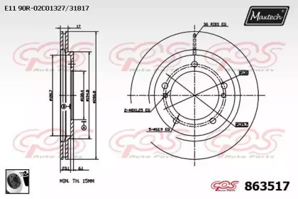 Тормозной диск (MAXTECH: 863517.0060)