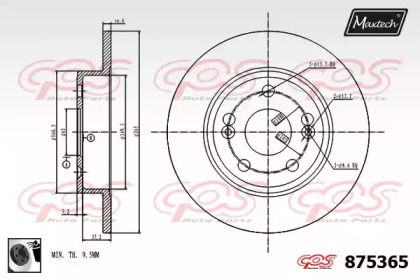 Тормозной диск (MAXTECH: 875365.0060)