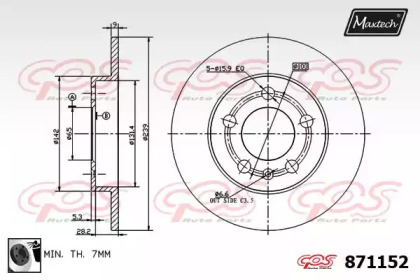 Тормозной диск (MAXTECH: 871152.0060)