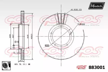 Тормозной диск (MAXTECH: 883001.0060)