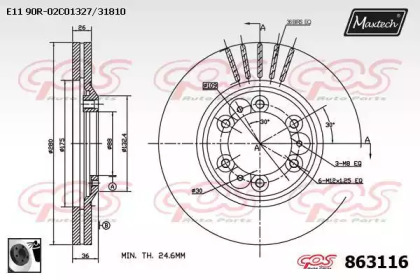 Тормозной диск (MAXTECH: 863116.0060)