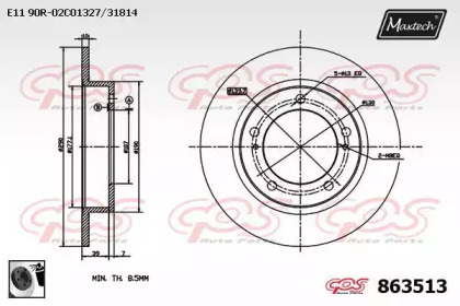 Тормозной диск (MAXTECH: 863513.0060)