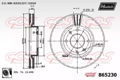 Тормозной диск (MAXTECH: 865230.0060)