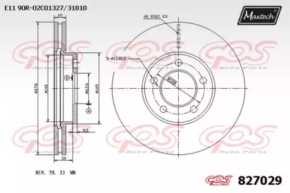 Тормозной диск (MAXTECH: 827029.0000)