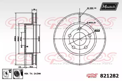 Тормозной диск (MAXTECH: 821282.6060)