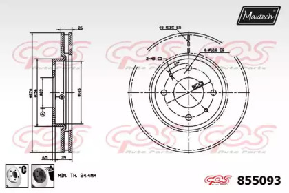 Тормозной диск (MAXTECH: 855093.6060)