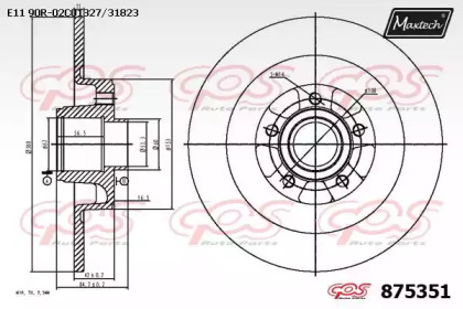 Тормозной диск (MAXTECH: 875351.0005)