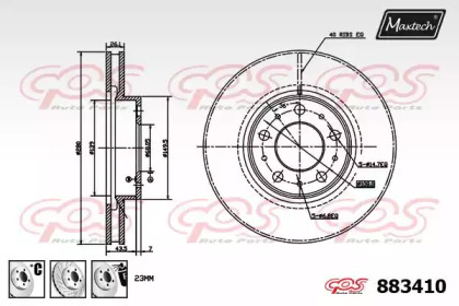 Тормозной диск (MAXTECH: 883410.6880)