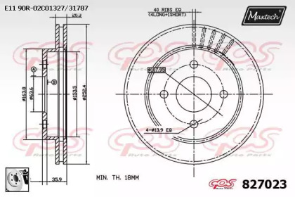 Тормозной диск (MAXTECH: 827023.0080)