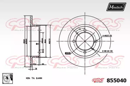 Тормозной диск (MAXTECH: 855040.0080)