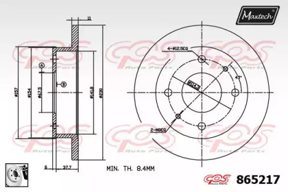 Тормозной диск (MAXTECH: 865217.0080)