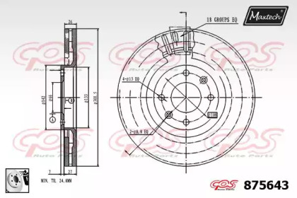 Тормозной диск (MAXTECH: 875643.0080)