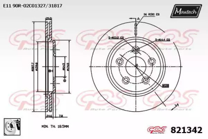 Тормозной диск (MAXTECH: 821342.0080)