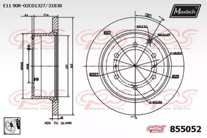 Тормозной диск (MAXTECH: 855052.0080)