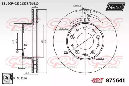 Тормозной диск (MAXTECH: 875641.0080)