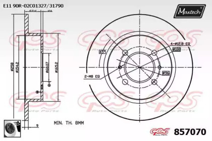 Тормозной диск (MAXTECH: 857070.0060)