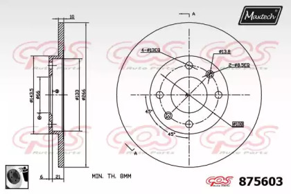 Тормозной диск (MAXTECH: 875603.0060)