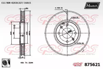 Тормозной диск (MAXTECH: 875621.0060)