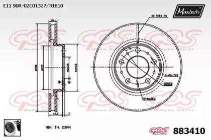 Тормозной диск (MAXTECH: 883410.0060)