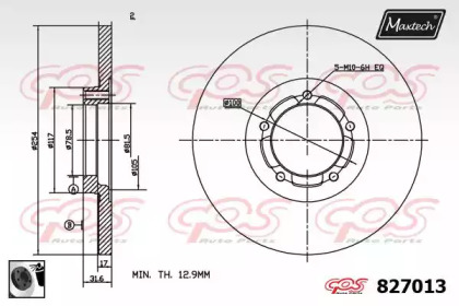 Тормозной диск (MAXTECH: 827013.0060)