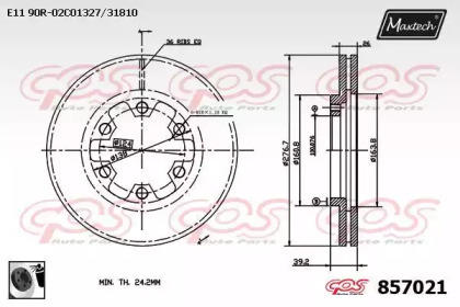 Тормозной диск (MAXTECH: 857021.0060)