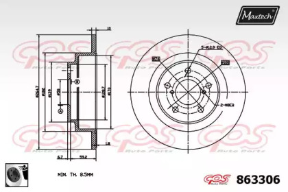 Тормозной диск (MAXTECH: 863306.0060)