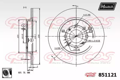 Тормозной диск (MAXTECH: 851121.0060)