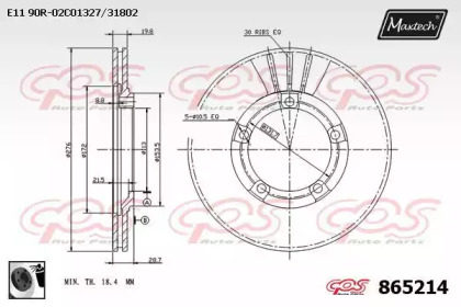 Тормозной диск (MAXTECH: 865214.0060)