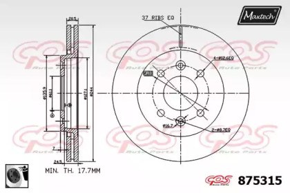 Тормозной диск (MAXTECH: 875315.0060)