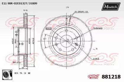 Тормозной диск (MAXTECH: 881218.0060)