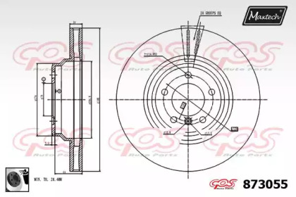 Тормозной диск (MAXTECH: 873055.0060)