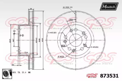 Тормозной диск (MAXTECH: 873531.0060)