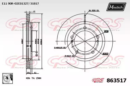 Тормозной диск (MAXTECH: 863517.0080)