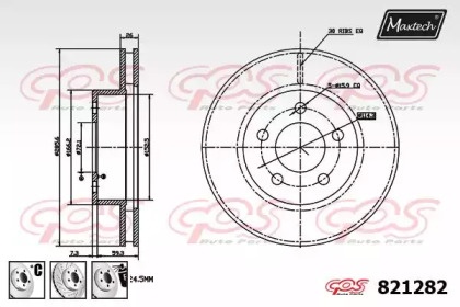 Тормозной диск (MAXTECH: 821282.6980)