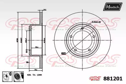 Тормозной диск (MAXTECH: 881201.6060)