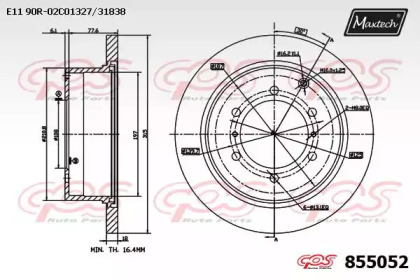 Тормозной диск (MAXTECH: 855052.0000)