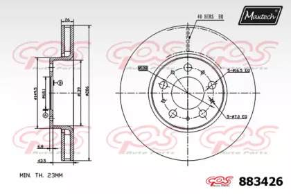 Тормозной диск (MAXTECH: 883426.0000)