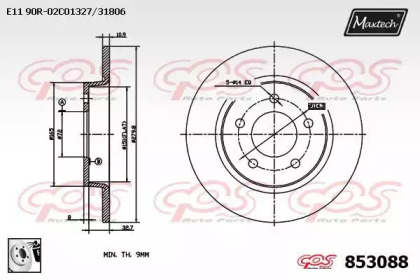 Тормозной диск (MAXTECH: 853088.0080)