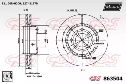 Тормозной диск (MAXTECH: 863504.0080)