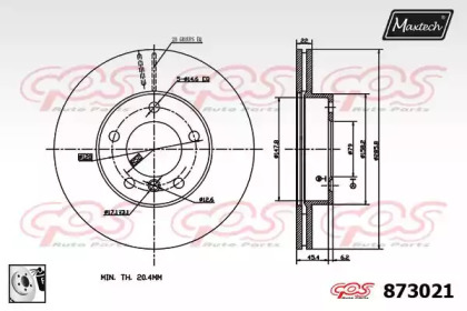 Тормозной диск (MAXTECH: 873021.0080)