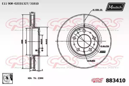 Тормозной диск (MAXTECH: 883410.0080)