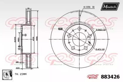 Тормозной диск (MAXTECH: 883426.0080)