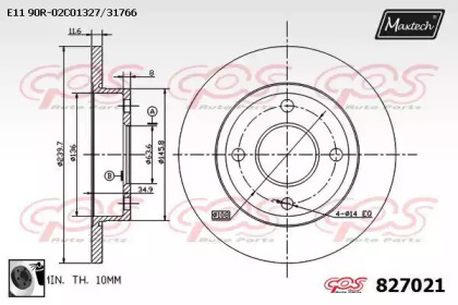 Тормозной диск (MAXTECH: 827021.0060)