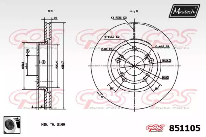 Тормозной диск (MAXTECH: 851105.0060)